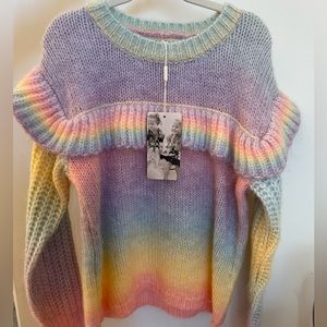 Hannah Banana Ruffled Sweater